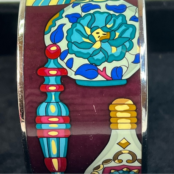 Hermes Extra Wide Bangle Enamel Bangle Size XS w/COA - Picture 2 of 10